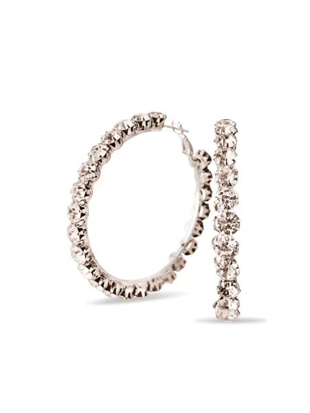 Kalnų krištolas auskarai Hzmer Jewelry sidabrinė