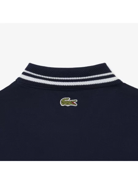 Lacoste Koszulka Polo Z Piki Z Edycji Roland-Garros niebieska