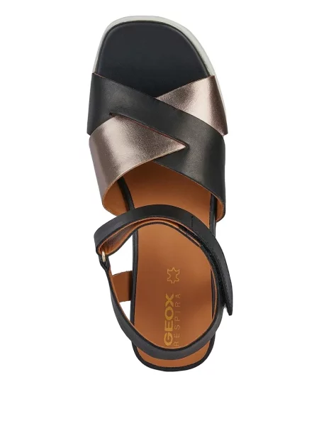 Pantofi cu toc Geox cu pană albastru