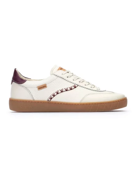 Sneakersy Pikolinos sznurowane skórzane białe
