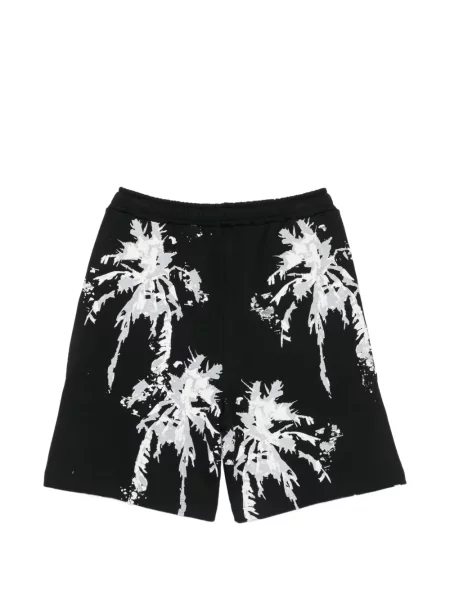 Pantaloni scurți Barrow cu imagine cu cordon negru