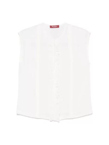 Top Max Mara Studio elegancki biały