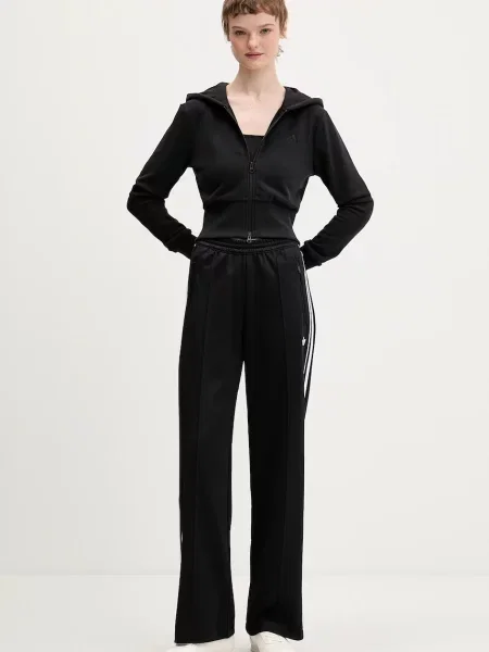 Adidas bluza Essentials z kapturem gładka czarny