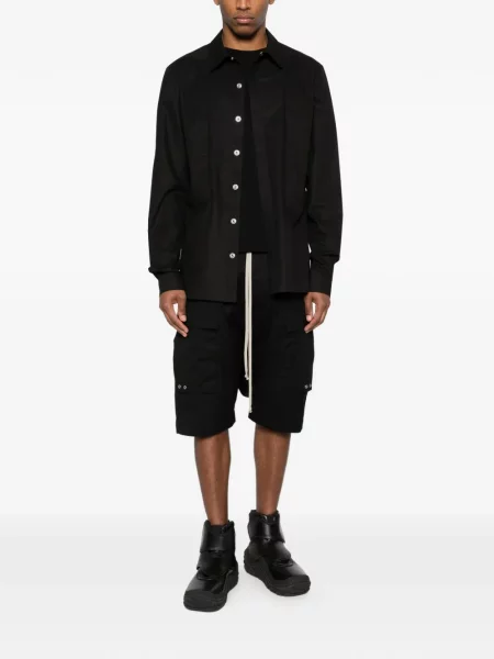 Cămașă Rick Owens clasică lungă negru