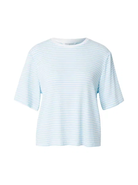 MSCH COPENHAGEN Tricou Jana albastru deschis alb