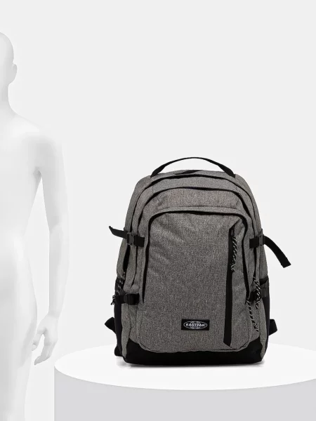 Большой рюкзак Eastpak с аппликацией серый
