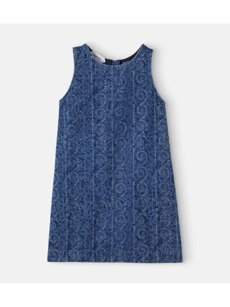 Gyerek denim ruha Versace kék