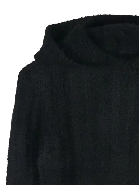 Περικομμένο hoodie Rick Owens μαύρο