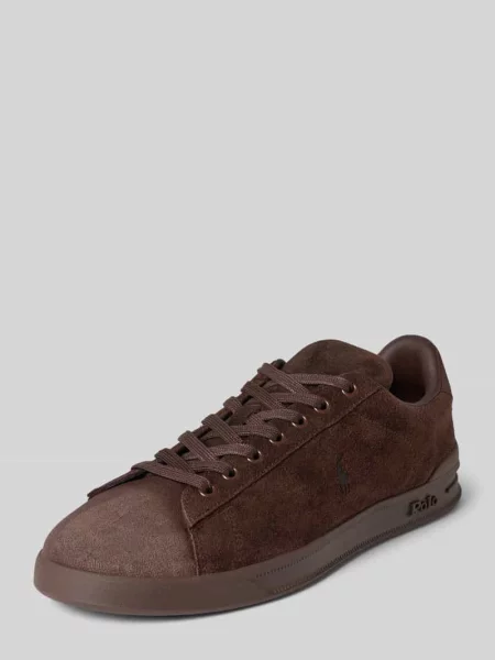 Sneakersy z naturalnej skóry bydlęcej Polo Ralph Lauren brązowe