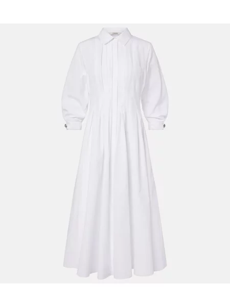 Rochie tip cămașă 's Max Mara din poplin alb
