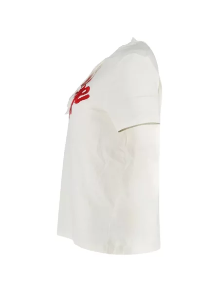 Tricou Maje cu broderie alb