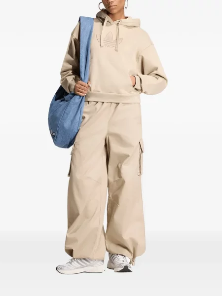Pantaloni Adidas din țesătură twill