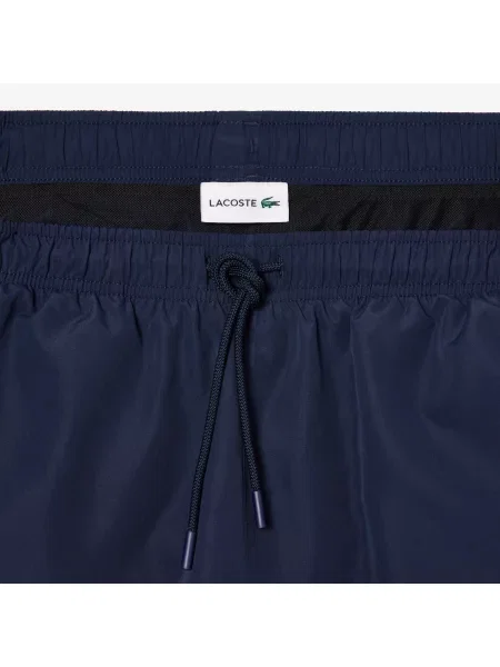 Lacoste Szorty Kąpielowe Z Nadrukiem granatowy