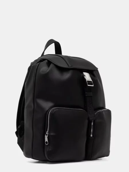 Calvin Klein Rucsac Webbing Strap Flap negru