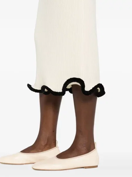 Fustă midi Jil Sander până la genunchi