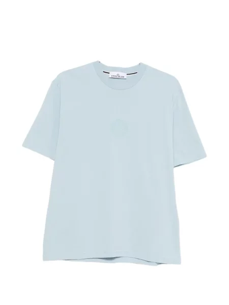 Tricou Stone Island cu strasuri albastru