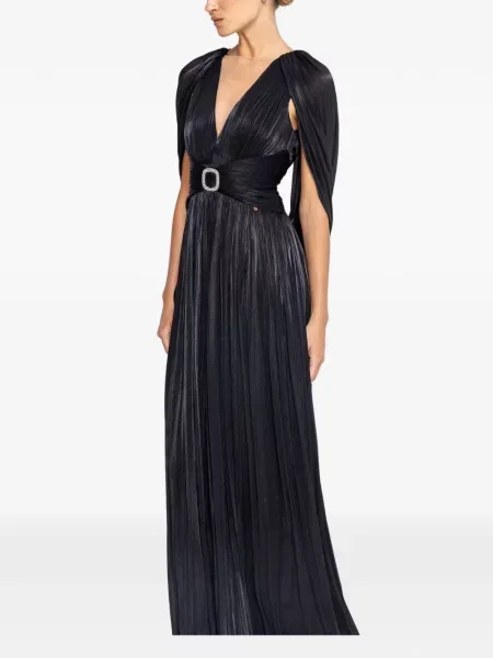 Rochie maxi Nissa din șifon negru