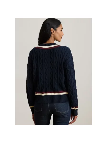 Ralph Lauren Swetry Kobieta L Tedurph Long Sleeve Pullover Lauren Ralph Lauren niebieski