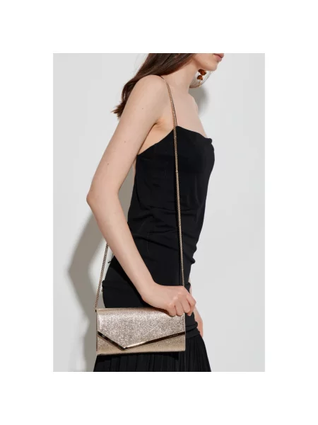 Kopertówka Jimmy Choo skórzana szara