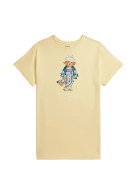 Sukienka dziecięca Polo Ralph Lauren żółta