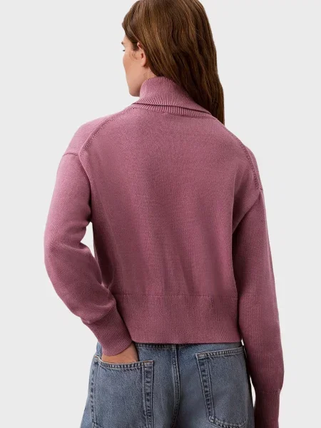 Свитер Calvin Klein с лого розовый