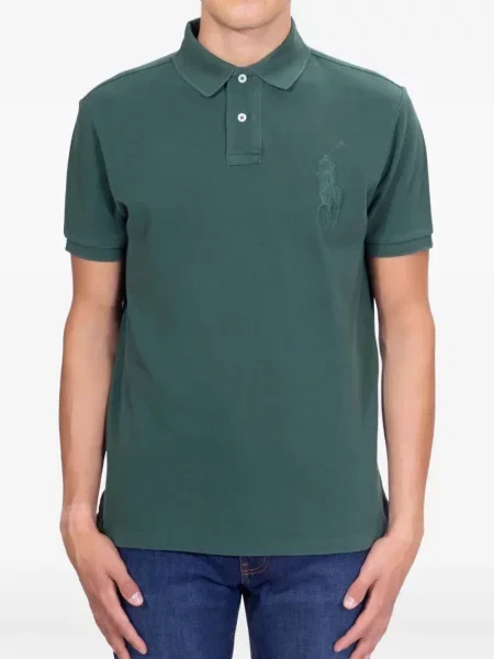 Șosete Polo Ralph Lauren cu broderie în carouri plisate albastru