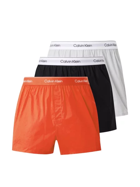 Calvin Klein Underwear Boxeri portocaliu / negru murdar alb