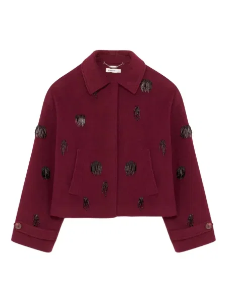 Geacă Simkhai cu mărgele roșu