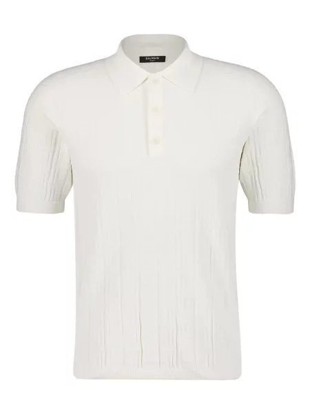 Polo Balmain tricotate alb