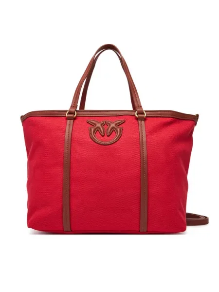 PINKO Geantă Miranda Shopper Classic PE 25 PLTT roșu