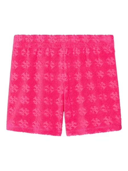 Pantaloni scurți Tory Burch din jacard roz