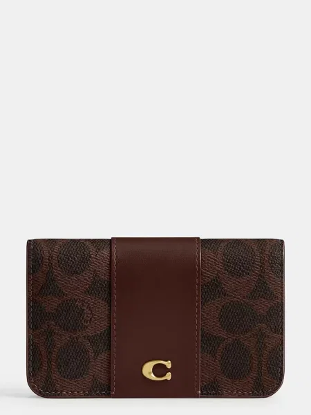 Coach portofel de piele roz