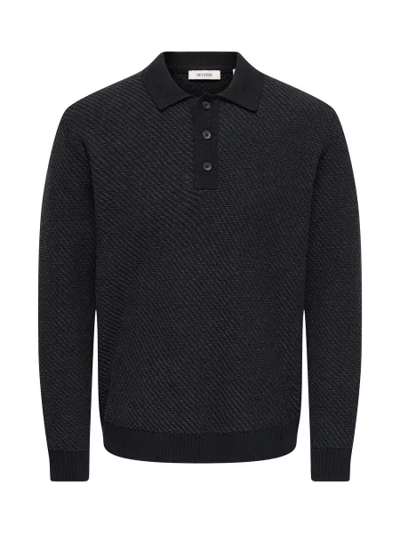 Only & Sons Pulover ONSADRIAN' negru