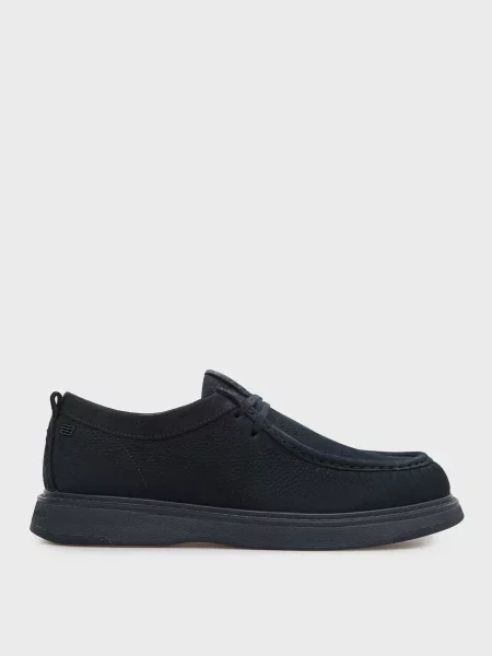 Ботинки Tommy Hilfiger из нубука синие