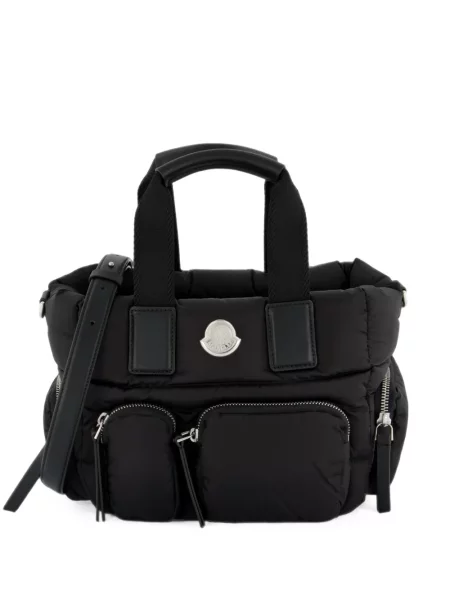 Matlasat geantă shopper Moncler negru