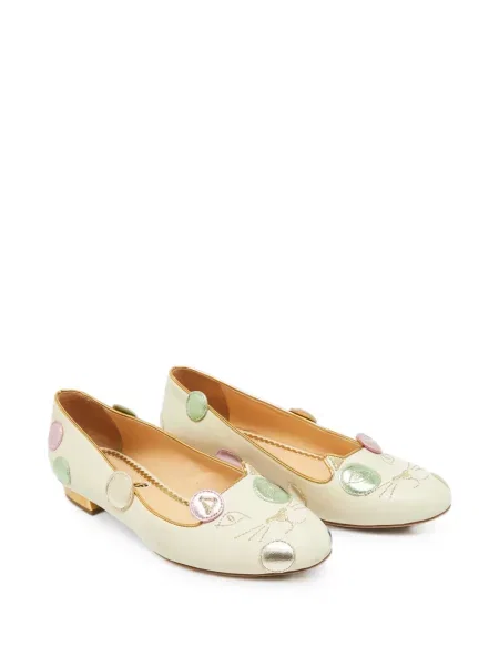 Balerini Charlotte Olympia din piele