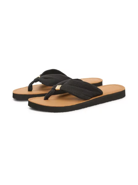 Japonke Tommy Hilfiger Th Ltr Footbed Summer Sandal črna