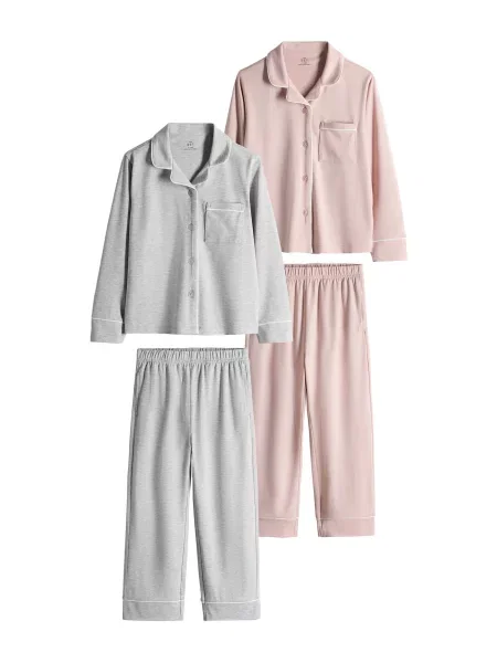 The Set Pijamale amestecat / roz pastel gri