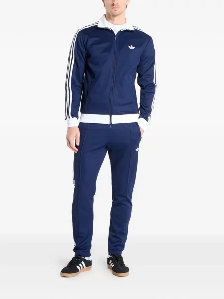 Ριγέ τρέξιμο φούτερ Adidas με σχέδιο μαύρο