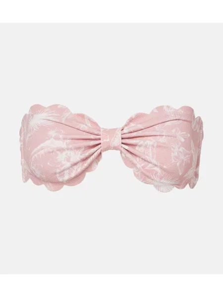 Bikini Marysia w kwiatki różowy
