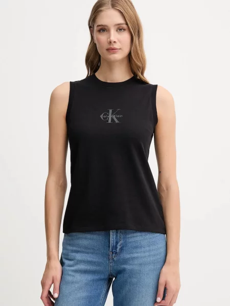Топ Calvin Klein Jeans черно