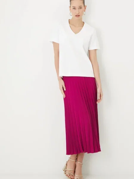 Пола Medicine среднодълга разкроена розово