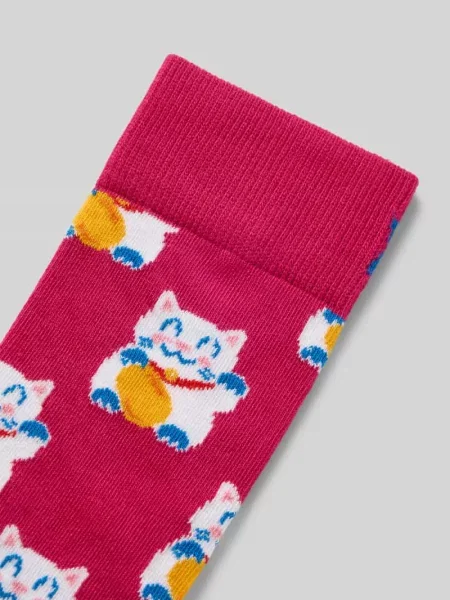 Skarpetki w stylu allover Model Lucky Neko' Happy Socks