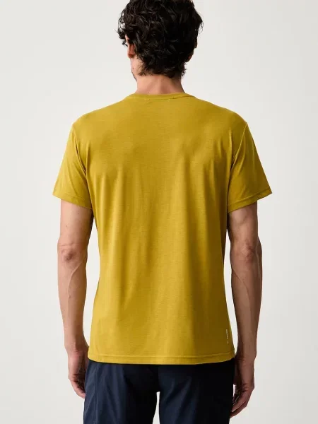 Salewa T-shirt trekkingowy Solidlogo Dry żółta