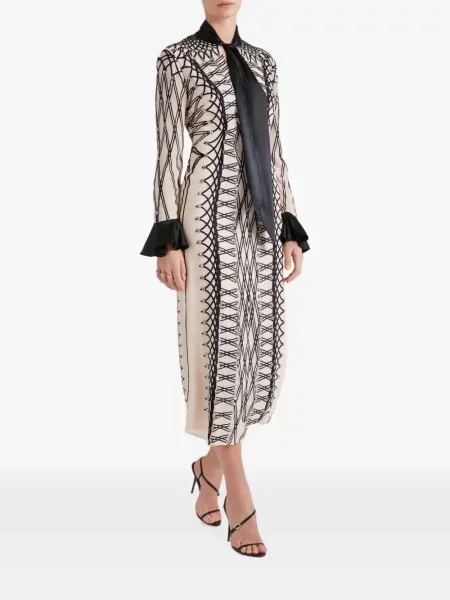 Rochie midi Temperley London cu funde