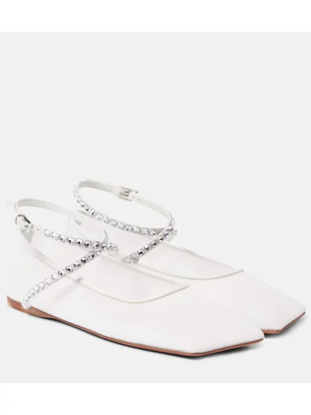 Balerinke Amina Muaddi z mrežo bela