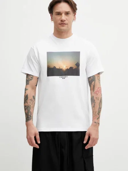 Carhartt WIP S/S Warm Views T-Shirt tricou din de bărbați alb