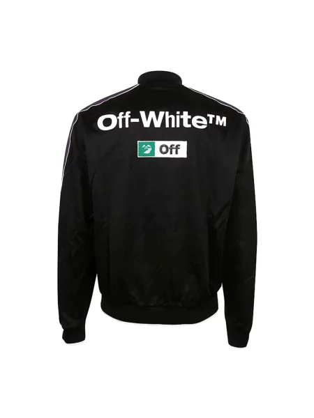 Haftowana bluza Off-white do biegania biała