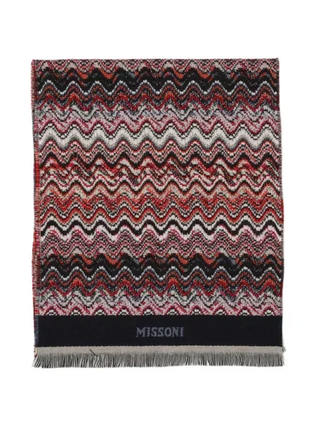 Fular Missoni de lână roșu