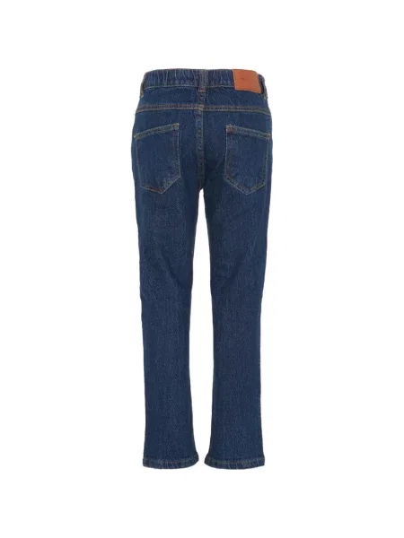 Jeansy straight leg dziecięce Trussardi niebieskie
